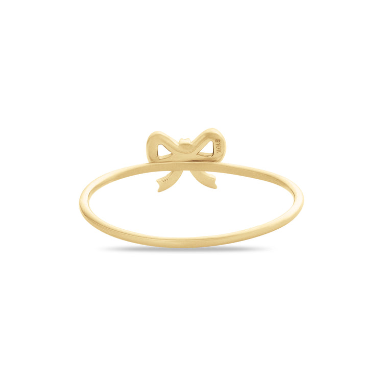 Dahlia small Bow 18ct. white Gold Diamond Ring – Dagmar Korecki Jewellery